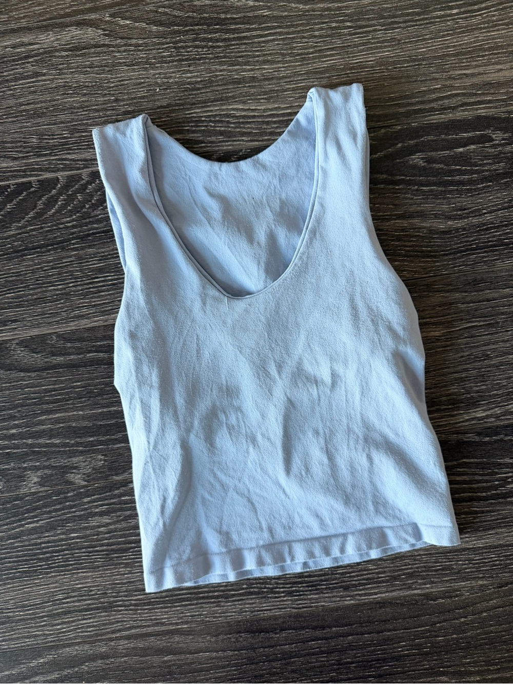 Free People Blue Scoop Neck Tank